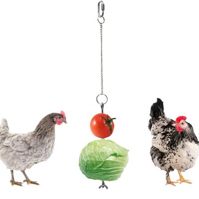 China Hot Selling Viable Amazon Chicken Veggies Skewer Fruit Rack Feeder Vegetable Hanging Toy For Hens Pet Chicken Birds Large for sale