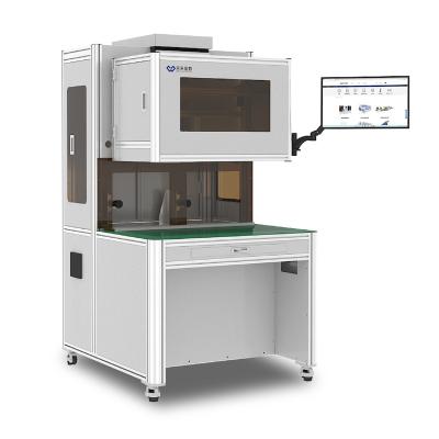 China The system can be integrated with any WMS ATT-LHV240 laser focus vertical receipt labeling machine to test label data of electronic components for sale