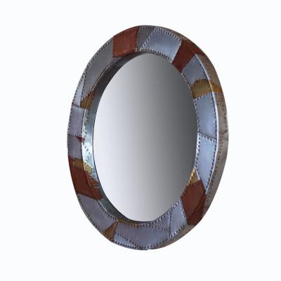 Cina Annata d'ottone antica del diametro dello specchio 80cm del giro di Defaico che guarda gli specchi in vendita