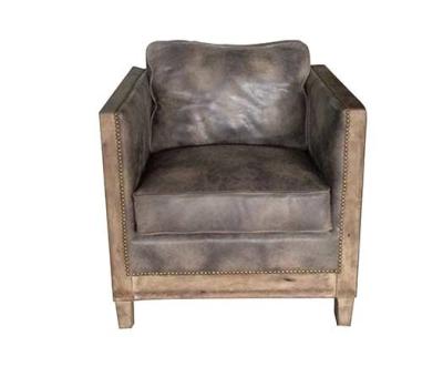Chine Rétro chaise Deconstructed en cuir de cru à vendre