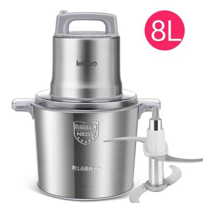 China (10L 12L) 1200W Capacity Two Speed Chopper Meat Grinder Electric Food Processor 8L Slicer Stainless Steel Mincer for sale