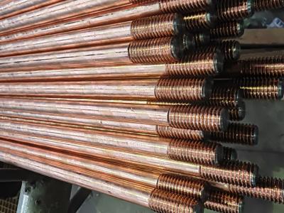 China Copper Clad Threaded Earth Rods for sale