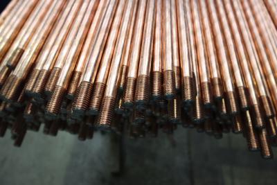 China Copper Clad Steel Ground Rod - One Pointed, One Flat, Dual Threaded Design for sale