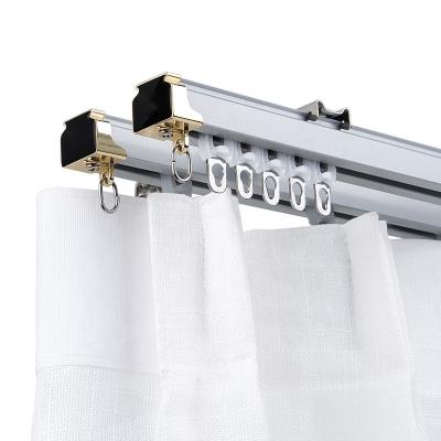 China All Simple Durable Window Decoration Curtain Track Rail Pole For Home and Office for sale