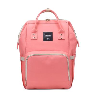 China Waterproof Large Capacity Mummy Bag Travel Mommy Baby Diaper Bag Backpack for sale