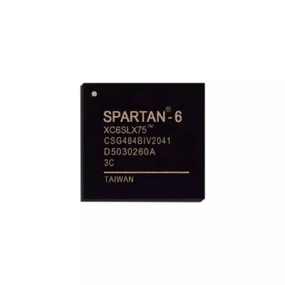 China Standadr Electronic components new integrated circuit programmable logic device FPGA chip BGA484 XC6SLX75-3CSG484C for sale