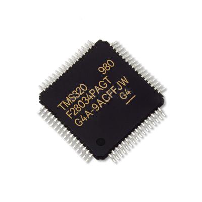 China Standadr Microcontroller integrated circuit IC MCU 32-Bit FLASH 60MHz 128KB TQFP-64 TMS320F28034PAGT TMS320 F28034PAGT for sale