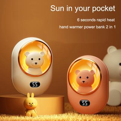 China 6seconds Reusable Handwarmers Rechargeable Electronic Bank, USB Portable Hand Warmer 5000mAh Quick Heat Pocket Hand Warmer 5000mAh Power Heater for sale
