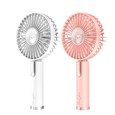 China 2021 High End Plated USB Personal Portable Desktop Table Parts Amazon 3Speeds 1200mAh Rechargeable Battery Small Mini Fan for sale