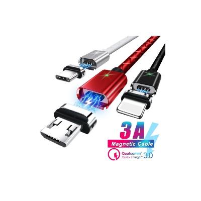 China Magnetic 3in1 USB Magnetic Charging Cable, Flat Type for sale