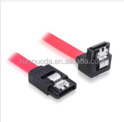 China COMPUTER sata 2.0 3.0 down 90 degree cable, 7p, 7+15 22p with or without metal latch for sale