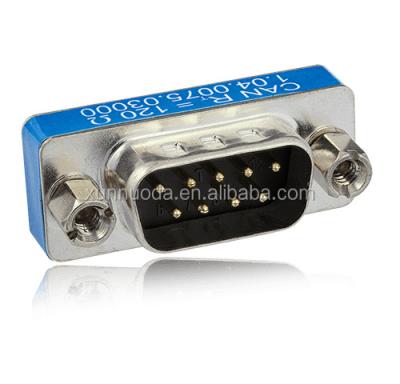 China Automotive DB9 CAN Systems Bus Terminal Resistor Adapter, Built-in 120ohms for sale