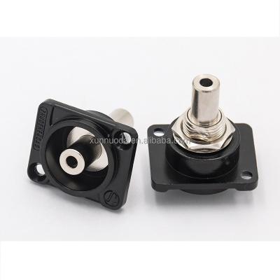 China audio & Video Module Base 3.5mm Patch Panel Mount D Type Stereo Connector for sale