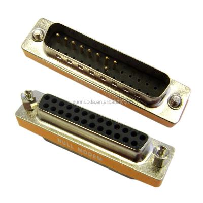 China mini type rs232 db25 dummy modem setup adapter for sale