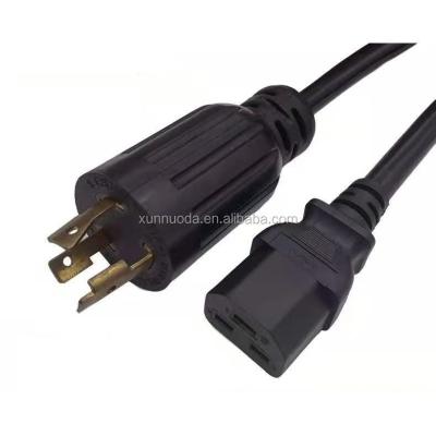 China Hospital American Standard NEMA 3P L6-20P to IEC C21 Power Cord , REACH Compliance for sale