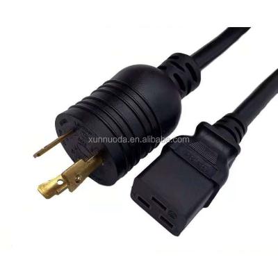 China Hospital American Standard NEMA 3P L6-30P to IEC C19 Power Cord , REACH Compliance for sale