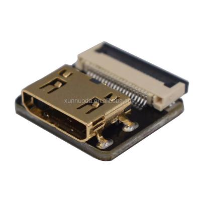 China Mini HDMI Type C Female Ultra Thin Thin FPV FFC Cable For Drone Camera N/A for sale