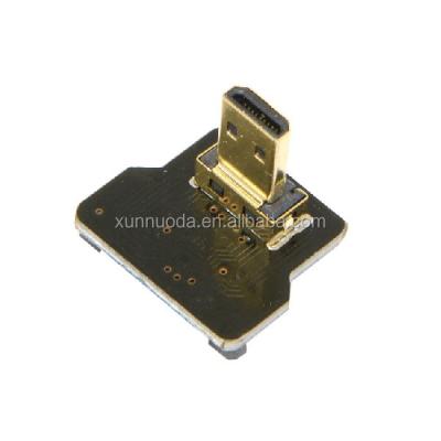 China Micro HDMI Type D Ultra Thin Thin D FPV FFC Cable For Drone Camera , Down Angle N/A for sale