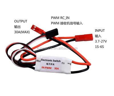 China Electronic Relay FPV Remote Switch, PWM Signal, Current 30A, 3.7V-27V for sale