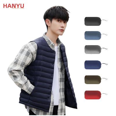 China QUICK DRY Chalecos Fur Stripper Down Hooded Jacket Sleeveless Padded Jacket For Man for sale
