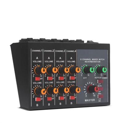 China Metal EPXCM/MIX-428E 8 channels mini audio mixer sound mixer hub for conference for sale