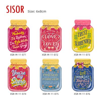 China Sublimation (customised) Wholesale Cheap Bottle Ceramic Fridge Magnet Custom Sublimation Tile stickers with Soft Magnetic Home Decor for sale