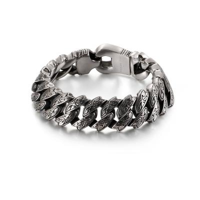 China XISHUO Personality Punk Punk Bone Chain Stainless Steel Bracelets For Man for sale
