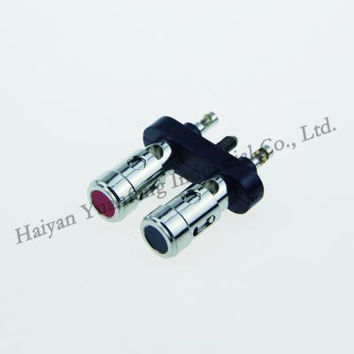 China visual & Zhejiang Audio Manufacturer Dual Way Nickel Plated Enclosed Screw Sound Amplifier Speaker Binding Terminal Post for sale