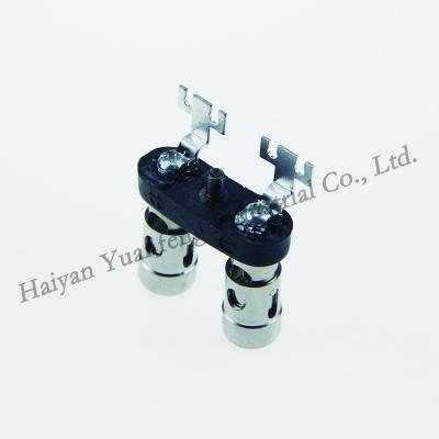 China visual & Zhejiang audio manufacturer Nickel solder two way t-shaped hook red and black binding posts copper speaker terminal for sale