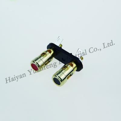 China visual & Zhejiang Manufacturer Spring Gold Plated 2 Way Sound Amplifier Connector Speaker Binding Audio Terminal Post for sale