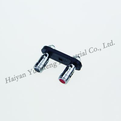 China visual & Zhejiang Manufacturer Dual Way ABS Chrome Plated Plate Speaker Connector Terminal Audio Binding Post for sale