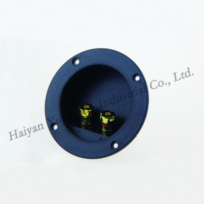 China audio & Zhejiang Manutfacturer Golden Double Way Spring Load Binding Post Video Triangular Loudspeaker Box Terminal Cup for sale