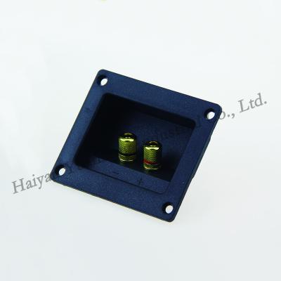China audio & Square Gold Plated Manufacturer Zhejiang Screw Weld Hook Video Loudspeaker Box Terminal Cups for sale