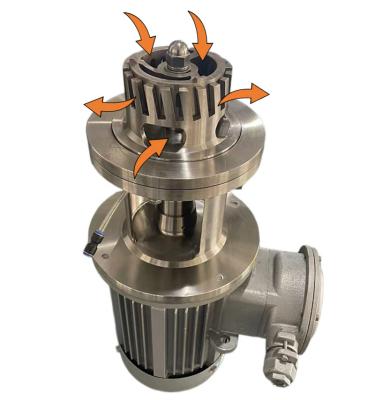 China Liquid with Solids Cream Shear Suspended High Speed Shear Mixer Bottom Bottom Cosmetic Turbine Top Vacuum High Shear Emulsifying Machine for sale