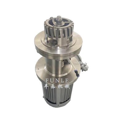 China Liquid with Solids Cosmetic Bottom Turbine Suspended High Speed Shear Mixer High Vacuum High Shear Emulsifying Machine for sale