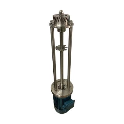 China Liquid With Solids Dispersing Emulsifier Stainless Steel Color Suspended Sanitary High Speed Industrial High Speed Mixer for sale