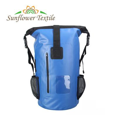 China 28x62cm Sport-wasserdichter trockene Taschen-Rucksack-kundenspezifische Farbe PVC-30L zu verkaufen
