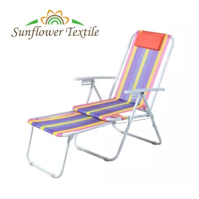Κίνα 160x45x56cm χρωματική λωρίδων πτυσσόμενη έδρα παραλιών μονίππων παραλιών διπλωμένη έδρα νάυλον προς πώληση