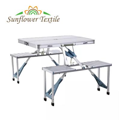 China 85x67x39.5CM Aluminiumlegierungs-Falten-Picknicktisch und Stuhl-kundenspezifische Farbe zu verkaufen