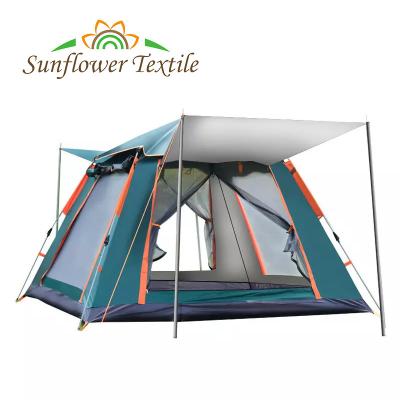 China 215x215cm silbernes überzogenes Stoff-wasserdichtes Campingzelt-automatische Knall-oben Zelte Lichtschutz-210D im Freien zu verkaufen