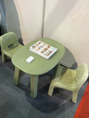 China Roto Molded Furniture Plastic Learning Table And Chair Support Blasting Polishing Customized for sale