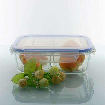 China Eco-friendly high quality stackable bento lunch box/2 compartment meal prep food container with BPA free lid for sale