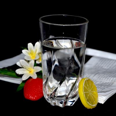China Stock / Sustainable Machine Pressed Eco Friendly Clear Glass Tumbler for sale