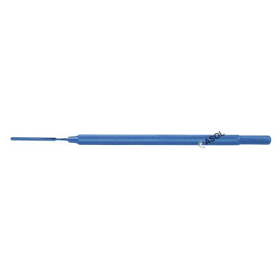 China Surgical Synechiae Instruments Surgery Hooks Spatula 25mm Long Tip Total Length 122mm Titanium Reusable Ophthalmic Eye Instruments for sale