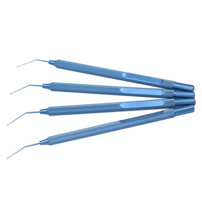 China Reusable Instruments Surgery Instruments Total Length 115mm Gonio Spatula IOL Ophthalmic Hook for sale