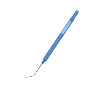 China Surgery Instruments 0.25mm Reusable Tip 45angled Shaft Tip Angle Length 13mm Mackool Titanium Reusable Capsule Retrator for sale