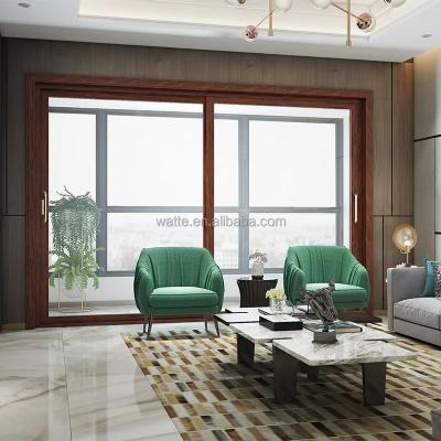 China Soft Close Corner Decorative Interior Commercial Sliding Door Heavy Duty Exterior Flexible Aluminum Sliding Door for sale