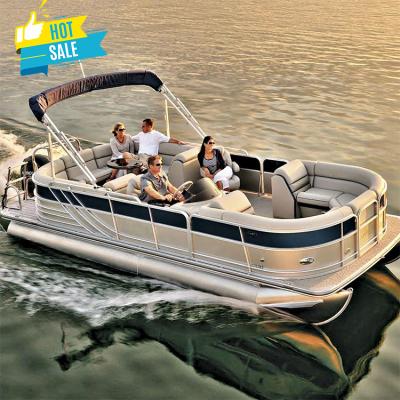 China Sea - River - Lake Party Houseboat Luxury Brand New Aluminum Pontoon Boat - Ocean 2022 With Toilet for sale