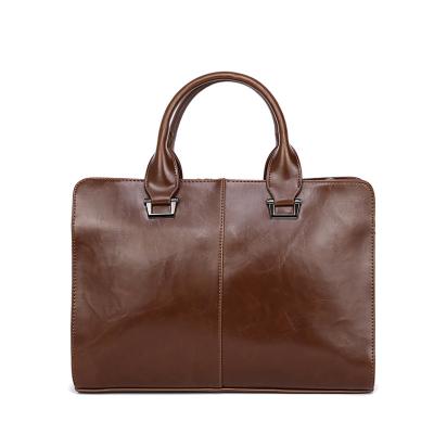 China PU Solid Color Polyester Cotton Business Bag Men Handbag Waterproof Leather Leather for sale