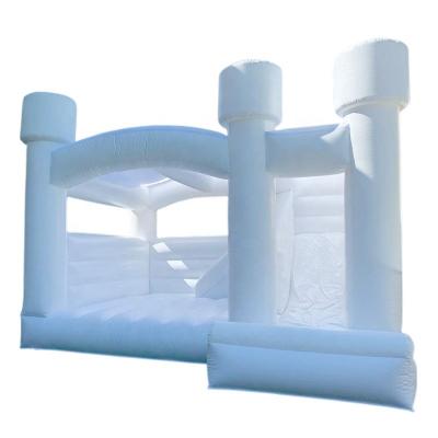 Κίνα New All White Wedding Bounce House Slide Inflatable White Castle Outdoor Cheap Bouncy Jumping Castle with ball pit προς πώληση